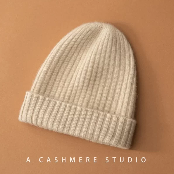 2022-New-Winter-100-Cashmere-Knitted-Headgears-Women-Keep-Warm-Beanie-Hat-High-Quality-Solid-Casual