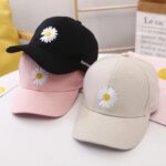 Fashion-Baseball-Cap-for-Women-Men-s-Little-Daisy-Embroidery-Hat-Cotton-Soft-Top-Caps-Casual