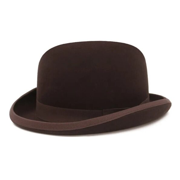GEMVIE-4-Colors-100-Wool-Felt-Derby-Bowler-Hat-For-Men-Women-Satin-Lined-Fashion-Party-2