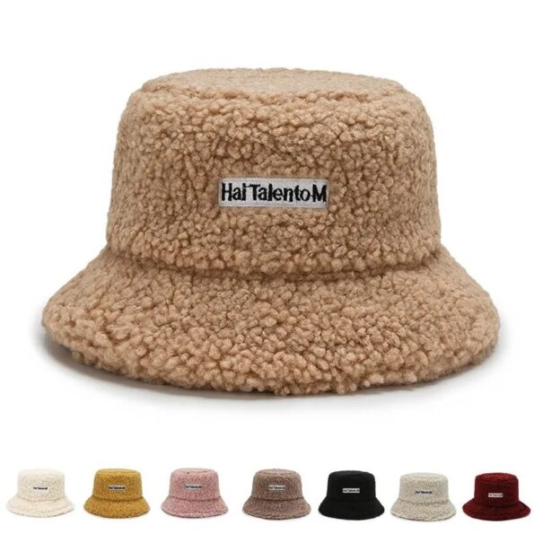 Lambswool-Unisex-Bucket-Hats-For-Women-Men-Winter-Outdoor-Sun-Visor-Panama-Fisherman-Cap-Letter-Embroidered-2