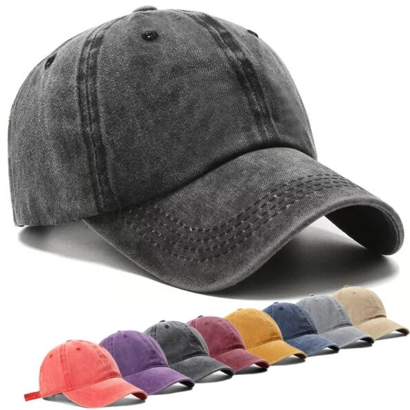NEW-Denim-Snapback-Hat-Vintage-Spring-Summer-Washed-Baseball-Cap-For-Men-Women-Solid-Color-Sun-5