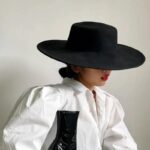 New-Fashion-French-Women-s-Hat-Big-Wide-Brim-10CM-Fedora-Hat-Derby-Wedding-Jazz-Hats