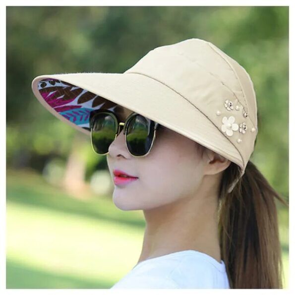 New-Summer-Outdoor-Leisure-Hat-Ladies-Travel-All-Match-Sun-Hat-Big-Eaves-Foldable-Adjustable-UV-2