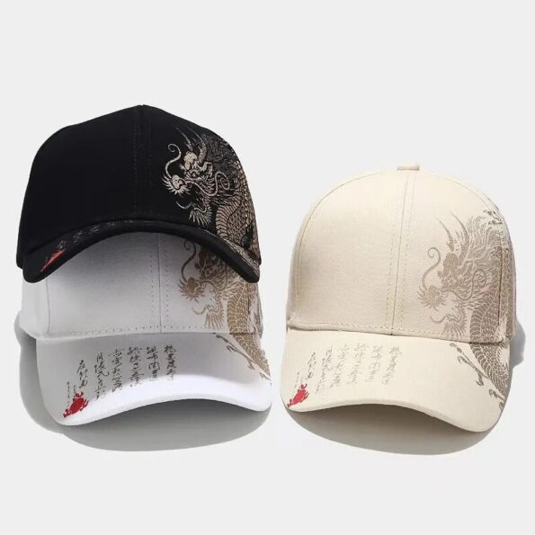 Printing-Chinese-Dragon-Men-s-Baseball-Caps-Totem-Belief-Women-s-Cotton-Snapback-Hat-Outdoor-Sun-5