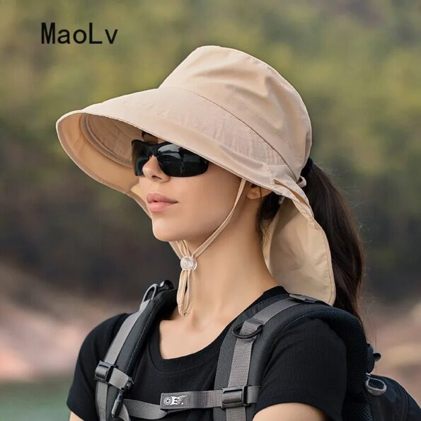 Summer-Hats-for-Women-Outdoor-UV-Anti-Neck-Protection-Sun-Visors-for-Lady-Fishing-Hiking-Wide-5