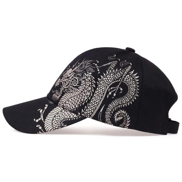 Unisex-Baseball-Cap-Black-Adjustable-Chinese-Style-Cap-Dragon-Print-Casual-Snapback-hats-Bone-Hip-Hop-2