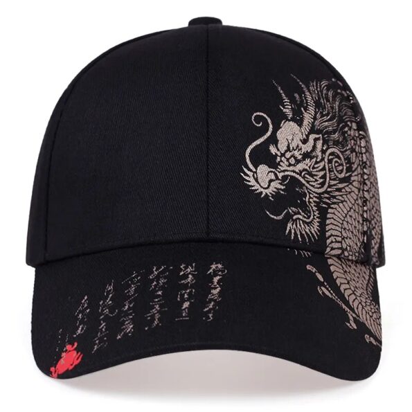 Unisex-Baseball-Cap-Black-Adjustable-Chinese-Style-Cap-Dragon-Print-Casual-Snapback-hats-Bone-Hip-Hop-3