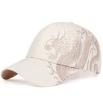 Unisex-Baseball-Cap-Black-Adjustable-Chinese-Style-Cap-Dragon-Print-Casual-Snapback-hats-Bone-Hip-Hop