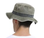 VOBOOM-Bucket-Hats-for-Men-Washed-Cotton-Outdoor-Panama-Hat-Summer-Fishing-Hunting-Cap-UV400-Sun