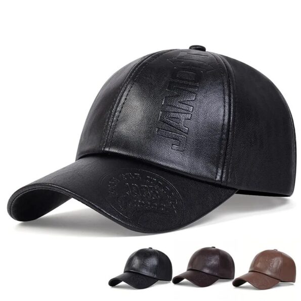 Vintage-Leather-Baseball-Cap-Men-Fashion-Hip-Hop-Sports-Caps-Army-Military-Hat-British-Vintage-Cowhide
