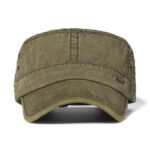 Washed-Cotton-Military-Caps-Men-Cadet-Army-Cap-Unique-Design-Vintage-Flat-Top-Hat