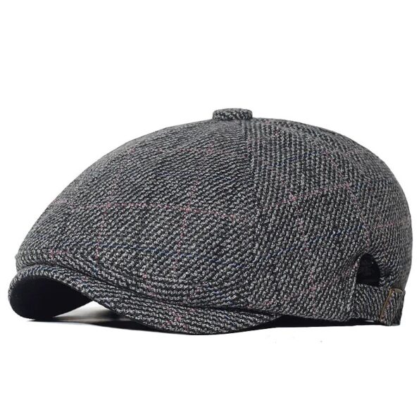 Winter-Warm-Plaid-Newsboy-caps-Casual-Outdoor-Gatsby-Retro-Beret-Hats-Driver-Octagonal-hat-Fashion-Solid-3