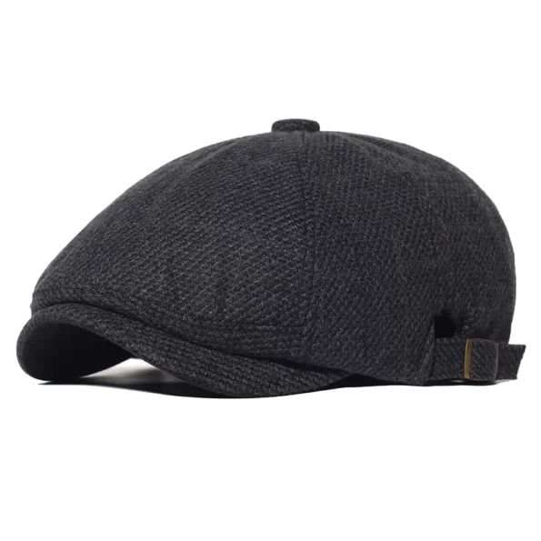 Winter-Warm-Plaid-Newsboy-caps-Casual-Outdoor-Gatsby-Retro-Beret-Hats-Driver-Octagonal-hat-Fashion-Solid